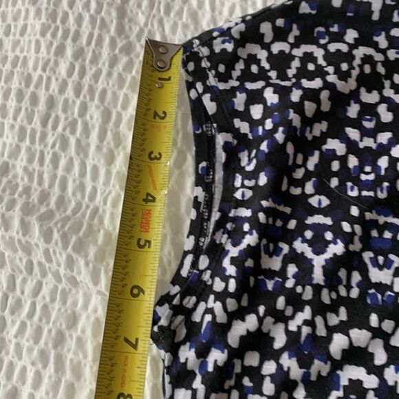 NICOLE MILLER. Original dress with knit, great near new, polyester/spandex, Med - Picture 12 of 15